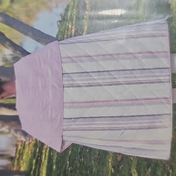 UGG Mischa Quilted Outdoor Blanket in Rosewater Stripe - Picture 2 of 6